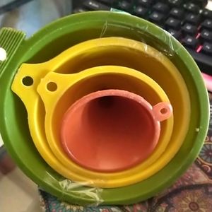 Mid Century Plastic Funnels  Set of 4